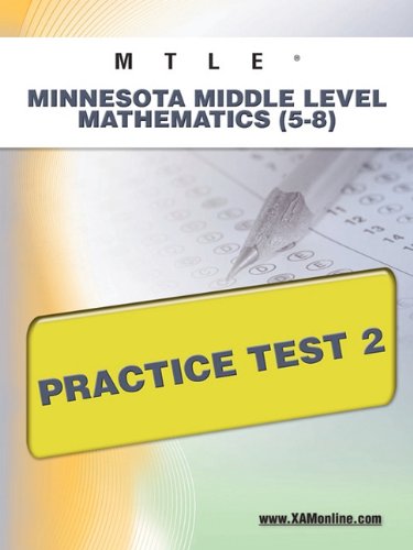 MTLE Minnesota Middle Level Mathematics (5-8) Practice Test 2  N/A 9781607872863 Front Cover