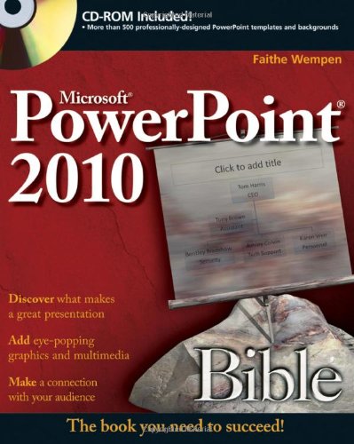 PowerPoint 2010 Bible  3rd 2010 9780470591864 Front Cover