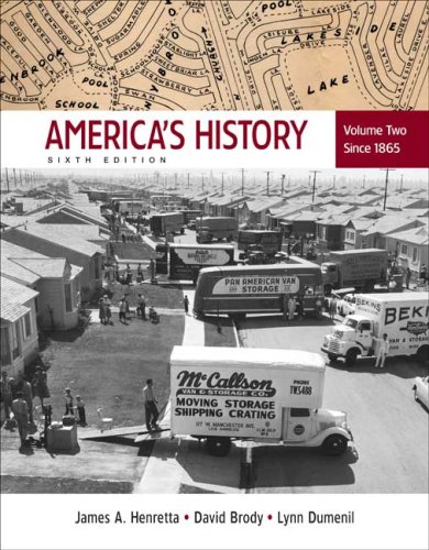 America's History since 1865  6th 2008 9780312452865 Front Cover
