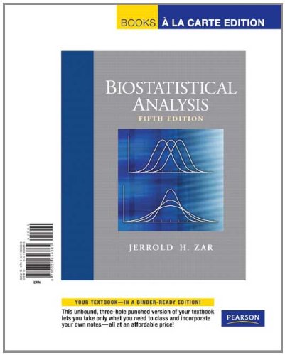 Biostatistical Analysis, Books a la Carte Edition  5th 2010 9780321656865 Front Cover