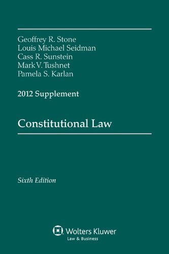 Constitutional Law 2012 Supplement   2012 9781454810865 Front Cover