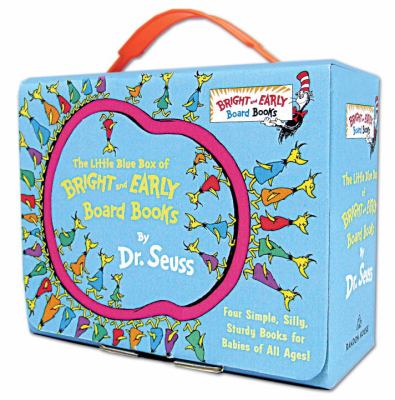 Little Blue Boxed Set of 4 Bright and Early Board Books Hop on Pop; Oh, the Thinks You Can Think!; Ten Apples up on Top!; the Shape of Me and Other Stuff N/A 9780307975867 Front Cover