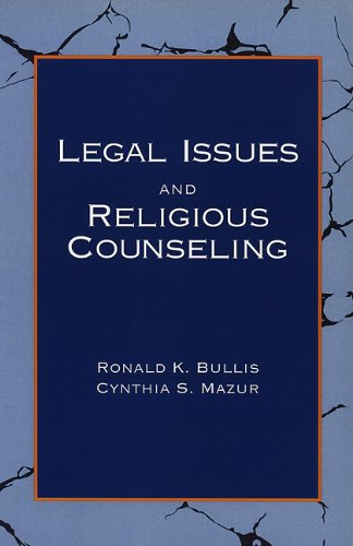 Legal Issues and Religious Counseling  N/A 9780664253868 Front Cover