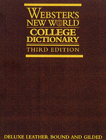 Webster's New World College Dictionary  3rd 1996 (Revised) 9780028605869 Front Cover