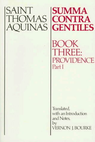 Summa Contra Gentiles Book 3: Providence, Part I  1956 9780268016869 Front Cover