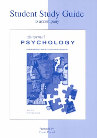Abnormal Psychology 3rd 2000 (Student Manual, Study Guide, etc.) 9780072323870 Front Cover