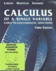 Calculus Early Transcendental Functions 3rd 2003 9780618226870 Front Cover