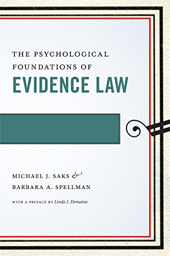 Psychological Foundations of Evidence Law   2016 9780814783870 Front Cover