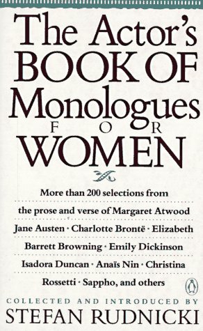 Actor's Book of Monologues for Women  N/A 9780140157871 Front Cover