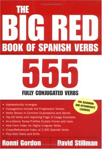 Big Red Book of Spanish Verbs 555 Fully Conjugated Verbs  2002 9780658014871 Front Cover