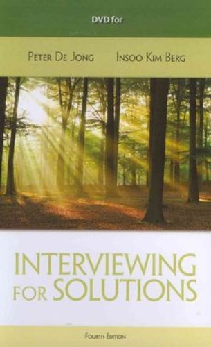 DVD for de Jong/Kim Berg's Interviewing for Solutions, 4th  4th 2013 (Revised) 9781133354871 Front Cover