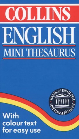 Collins Mini-English Thesaurus   1993 9780004702872 Front Cover