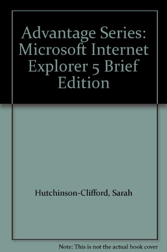 Microsoft Internet Explorer 5  2000 (Brief Edition) 9780072358872 Front Cover