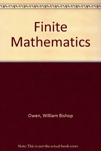 Finite Mathematics   1997 9780030250873 Front Cover
