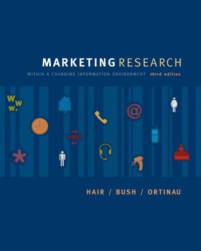 Marketing Research  3rd 2006 (Revised) 9780072830873 Front Cover