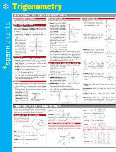 Trigonometry Sparkcharts:   2014 9781411470873 Front Cover