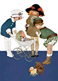Little Girls with Doll in Carriage - New Child Greeting Card  N/A 9781595837875 Front Cover