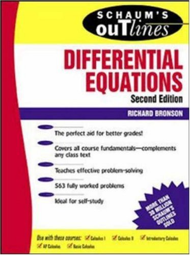 Schaum's Outline of Differential Equations, 3rd Edition  3rd 2006 (Revised) 9780071456876 Front Cover