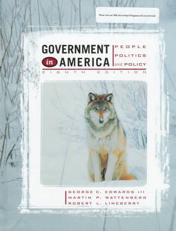 Government in America  8th 1998 9780321012876 Front Cover
