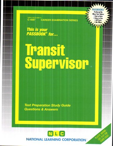 Transit Supervisor Passbooks Study Guide  2005 9780837340876 Front Cover
