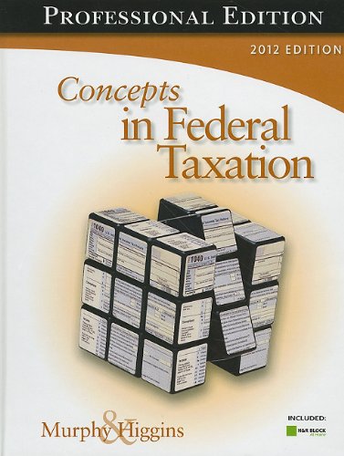Concepts in Federal Taxation  19th 2012 9781111579876 Front Cover