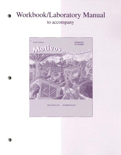 Motivos de Conversaciï¿½n Essentials of Spanish 6th 2003 (Revised) 9780072548877 Front Cover