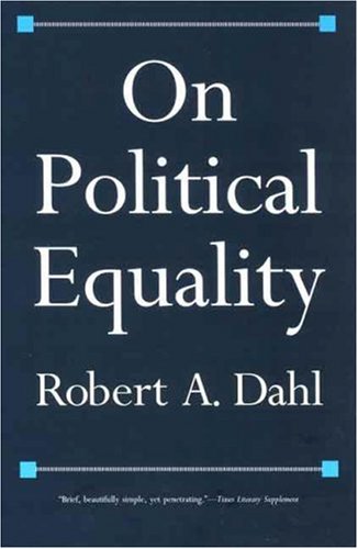 On Political Equality   2007 9780300126877 Front Cover