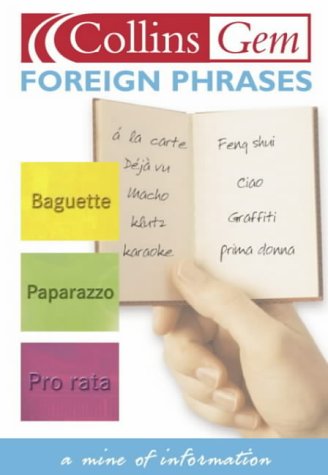 Foreign Phrases  2001 9780007121878 Front Cover
