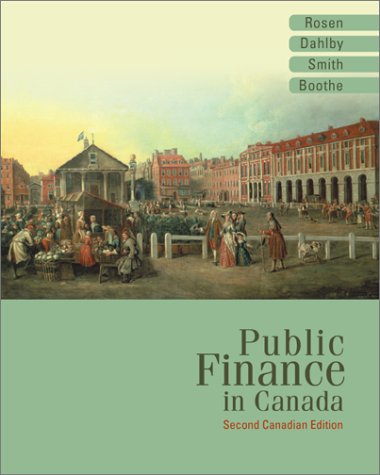 PUBLIC FINANCE IN CANADA >CANA 2nd 2003 9780070897878 Front Cover