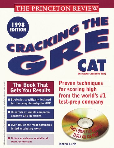Cracking the GRE CAT 1998 Sample Tests 98th 9780375750878 Front Cover