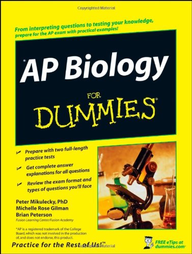 AP Biology for Dummies   2008 9780470224878 Front Cover