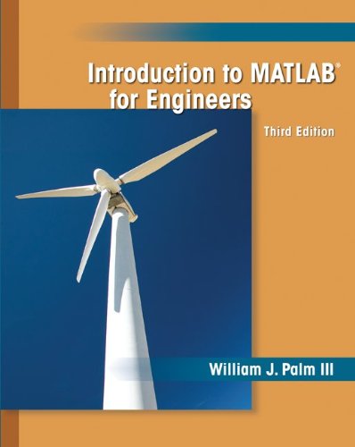 Introduction to MATLAB for Engineers  3rd 2011 9780073534879 Front Cover