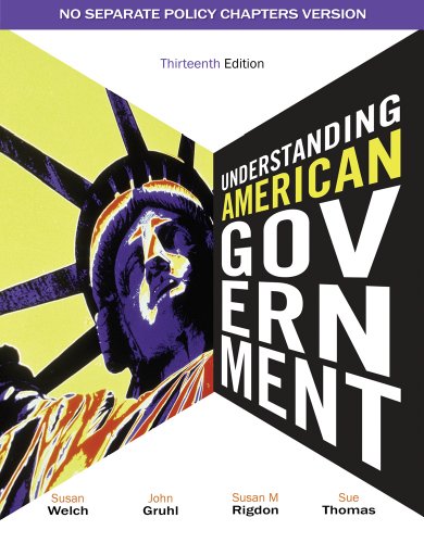 Understanding American Government - No Separate Policy Chapter  13th 2012 9781111341879 Front Cover