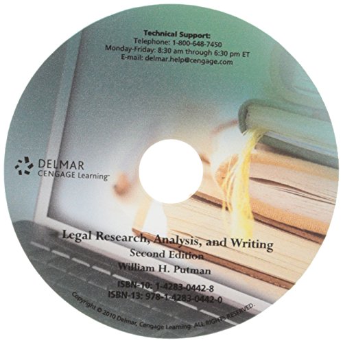 Student CD for Putman's Legal Research, Analysis and Writing, 2nd  2nd 2010 9781111536879 Front Cover