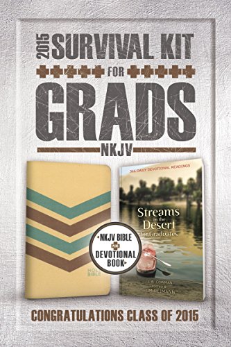 2015 Survival Kit for Grads Nkjv Bible Plus Devotional Book, Streams in the Desert for Graduates  2015 9780310433880 Front Cover