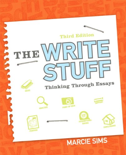 The Write Stuff: Thinking Through Essays  2013 9780321899880 Front Cover