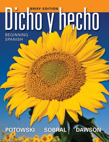 Dicho y Hecho Beginning Spanish 9th 2012 9780470906880 Front Cover