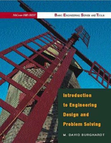 Introduction to Engineering Design and Problem Solving   1999 9780070121881 Front Cover