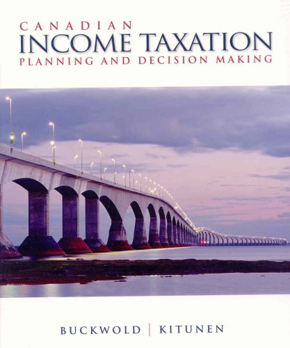 CANADIAN INCOME TAXATION >CANA 9th 2007 9780070978881 Front Cover