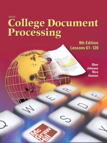 Gregg College Keyboarding and Document Processing (GDP), Take Home Version, Kit 2 for Word 2003  9th 2004 9780072987881 Front Cover