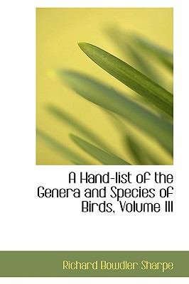 A Hand-list of the Genera and Species of Birds:   2008 9780554513881 Front Cover