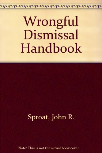 Wrongful Dismissal Handbook:   2012 9780779851881 Front Cover