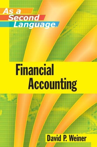 Financial Accounting As a Second Language   2008 9780470043882 Front Cover