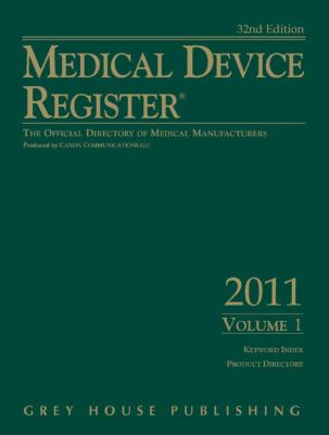 Medical Device Register 31st 2010 (Revised) 9781592375882 Front Cover