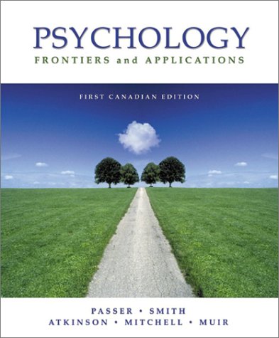 PSYCHOLOGY:FRONTIERS+APPL.>CAN 1st 9780070891883 Front Cover