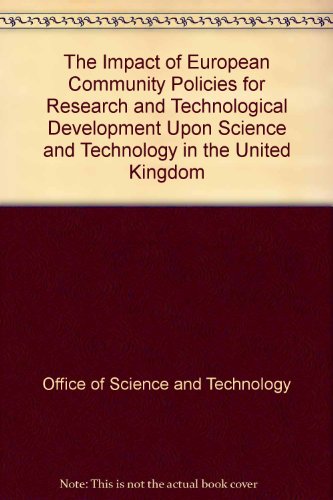 Impact of European Community Policies for Research and Technological Development   1993 9780114300883 Front Cover