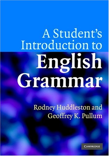 Student's Introduction to English Grammar   2005 9780521612883 Front Cover