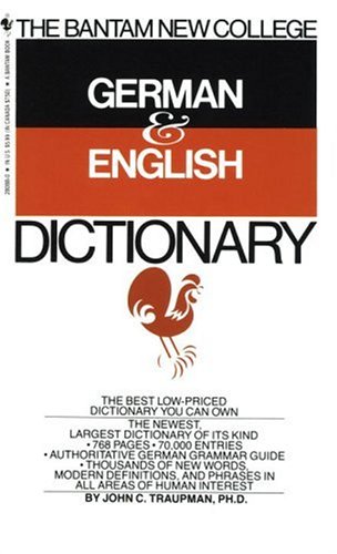 Bantam New College German/English Dictionary  N/A 9780553280883 Front Cover