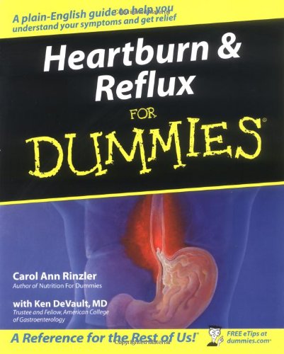 Heartburn and Reflux for Dummies   2004 9780764556883 Front Cover