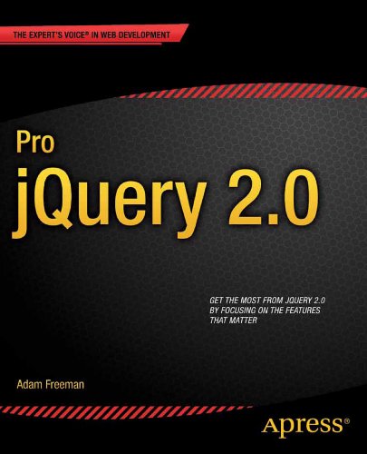 Pro JQuery 2. 0  2nd 2013 9781430263883 Front Cover